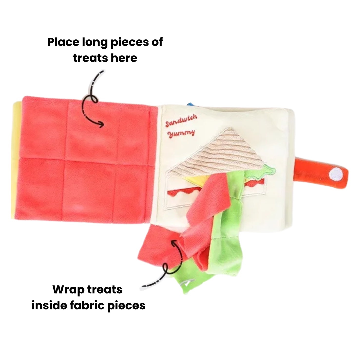 Lunch Basket Sniff Book Nosework Dog Toy