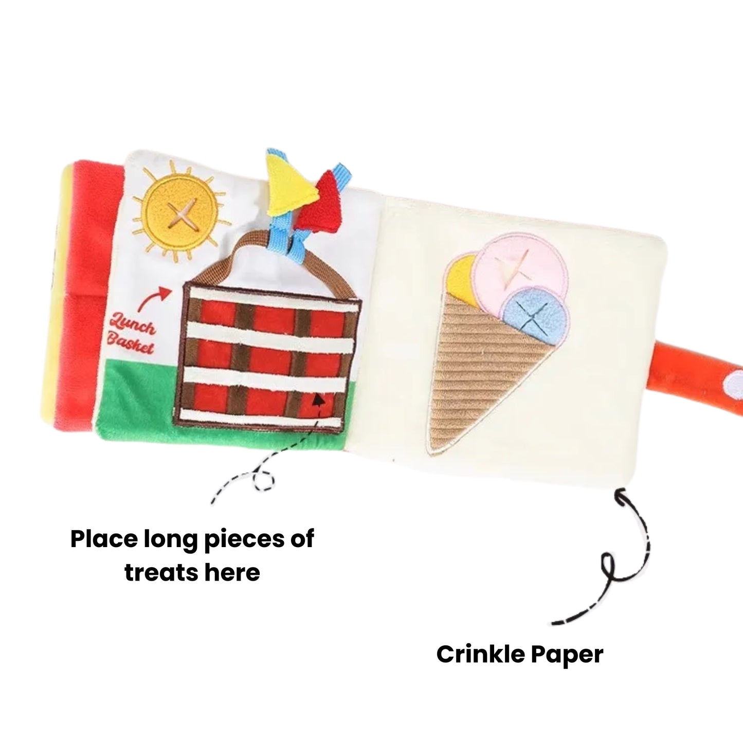 Lunch Basket Sniff Book Nosework Dog Toy