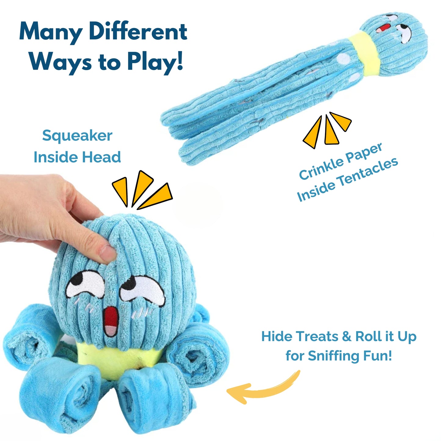 Octopus Interactive Nosework Dog Toy