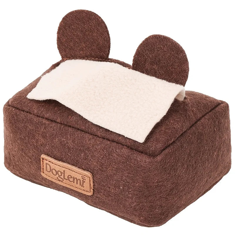 Tissue Box Nosework Dog Toy