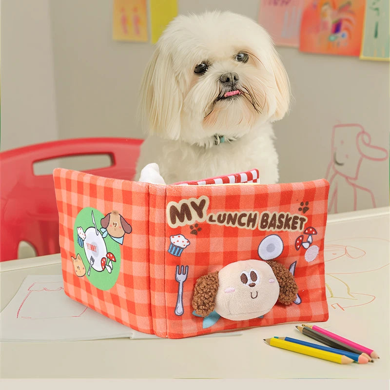 Lunch Basket Sniff Book Nosework Dog Toy