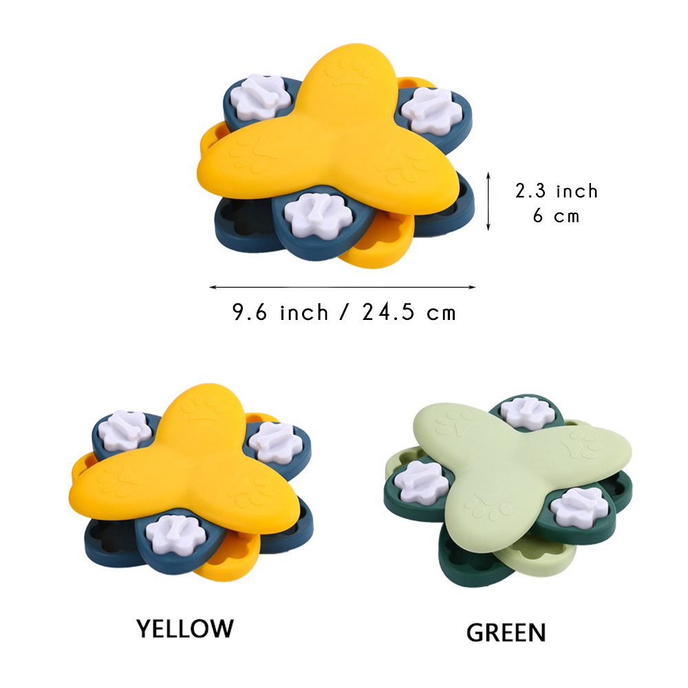 3-Layer Rotating Puzzle Interactive Slow Feeder