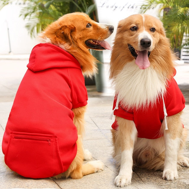 Solid Color Hoodie for Pets
