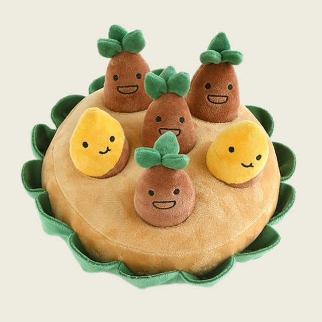 Sweet Potato Crop Interactive Dog Toy