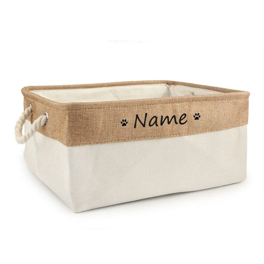 Personalized Dog Toy Basket