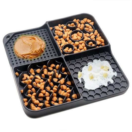 2-In-1 Slow Feeder Silicone Lick Mat