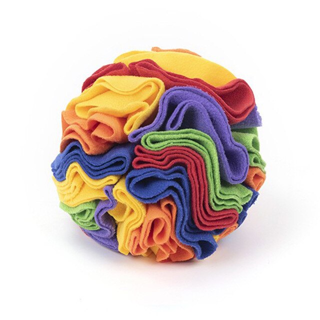 Fleece Snuffle Ball Nosework Dog Toy