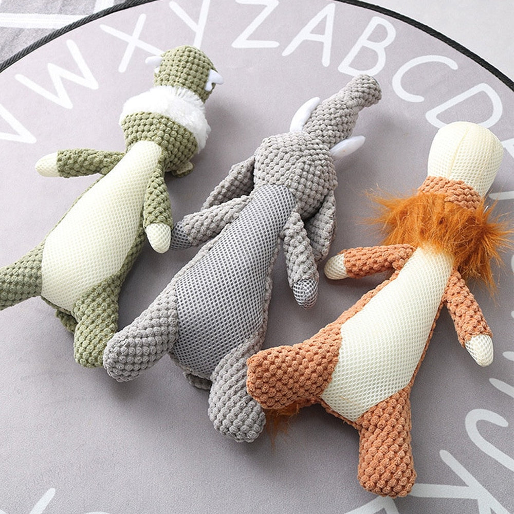 Cute Animal Squeaky Plush Dog Toy