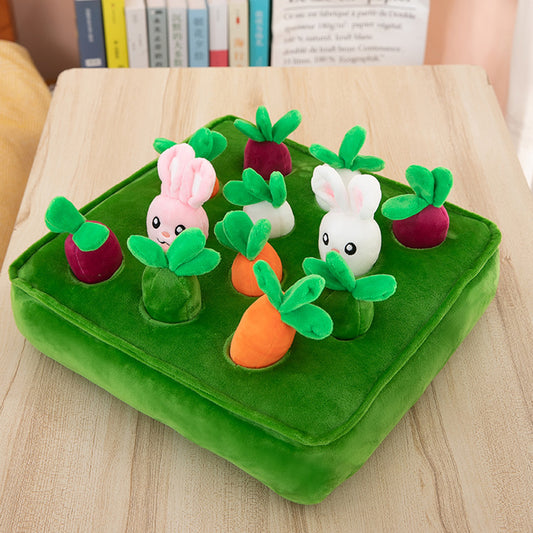Bunny Carrot Crop Interactive Nosework Dog Toy