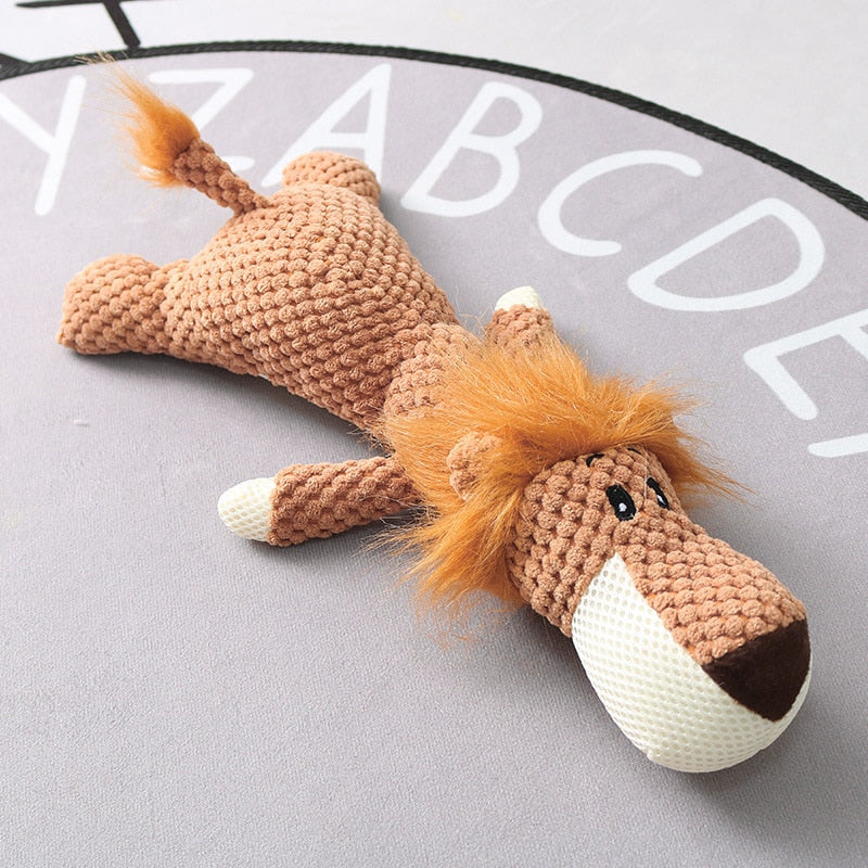 Cute Animal Squeaky Plush Dog Toy