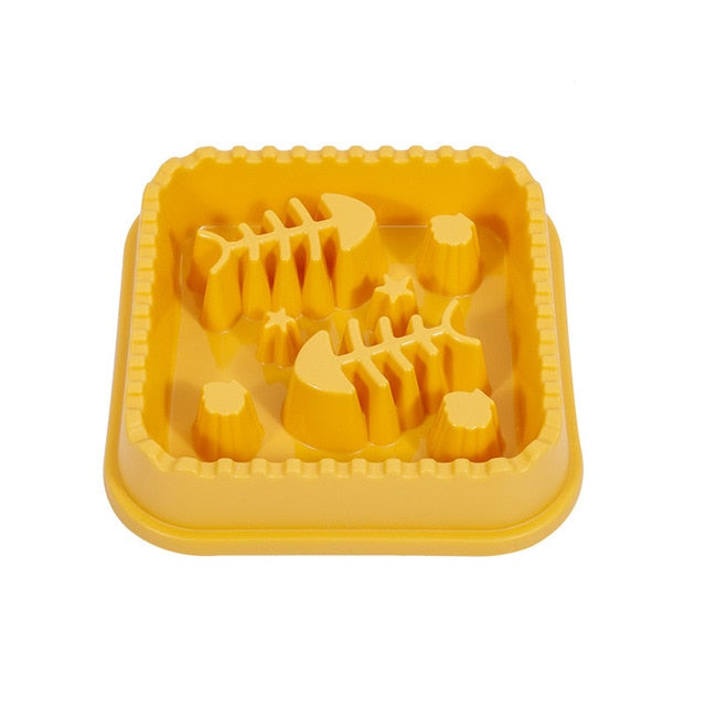 Fish Bone Slow Feeder Bowl