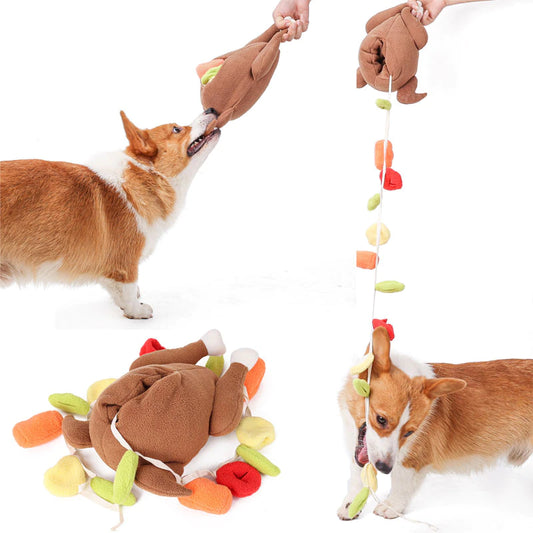 Turkey Interactive Nosework Dog Toy