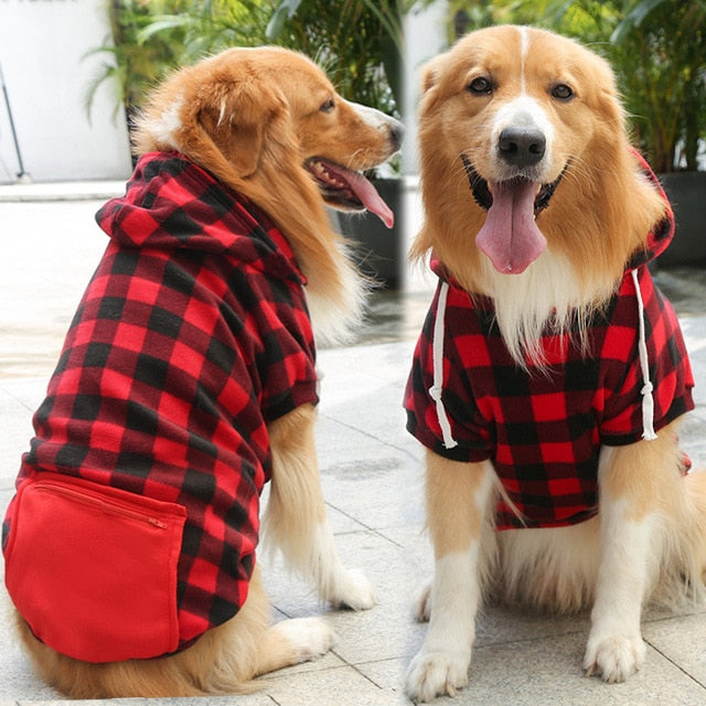Plaid Hoodies for Pets
