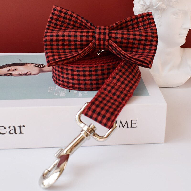 Red Checkered Leash