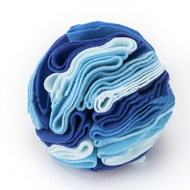 Fleece Snuffle Ball Nosework Dog Toy