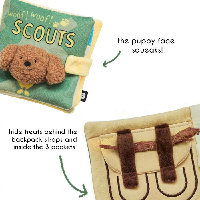 Scouts Sniff Book Nosework Dog Toy