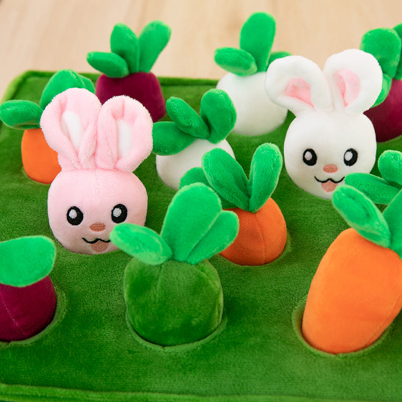 Bunny Carrot Crop Interactive Nosework Dog Toy