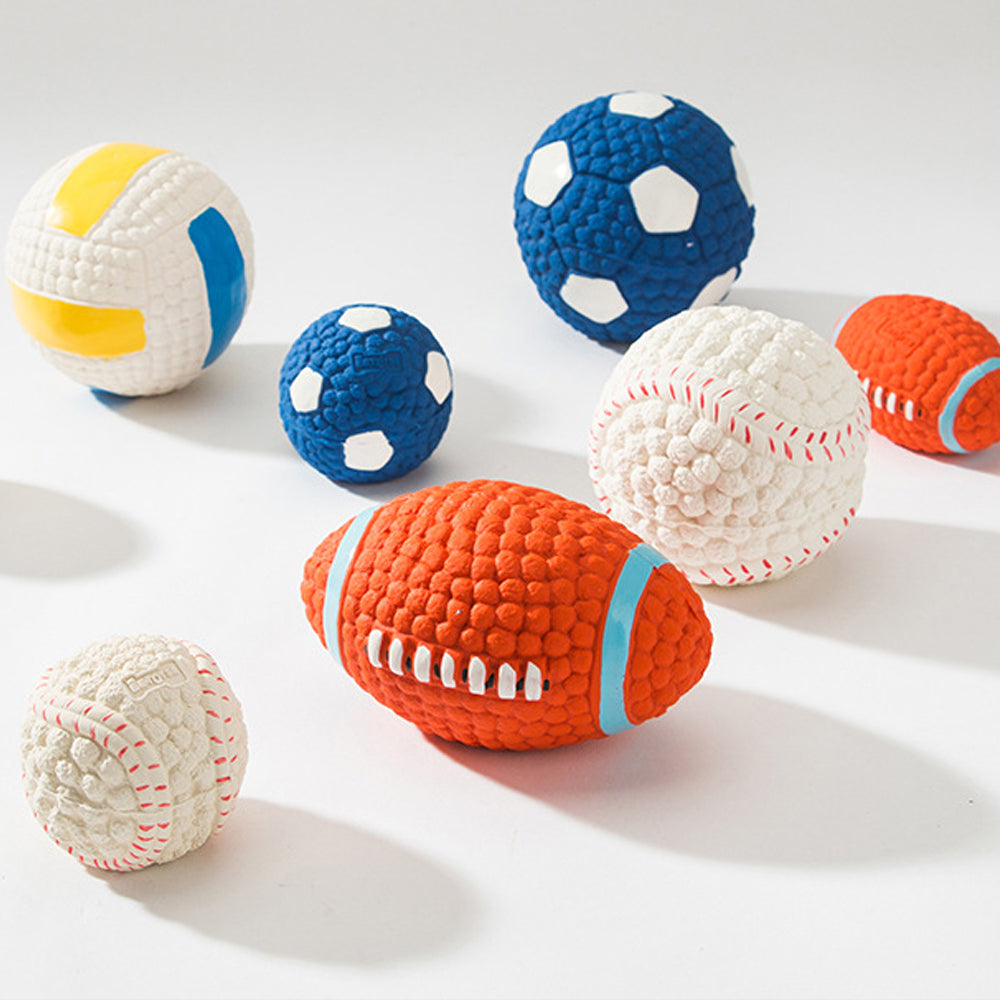 Sport Balls Squeaky Latex Dog Toy