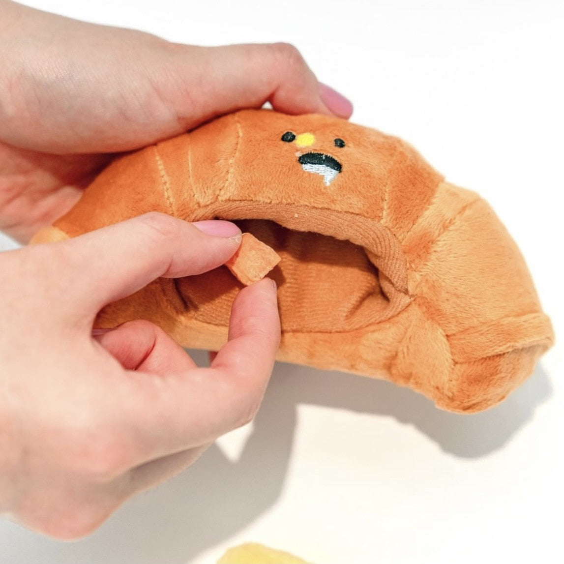 Croissant Butter Interactive Nosework Dog Toy