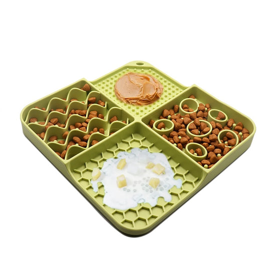 2-In-1 Slow Feeder Silicone Lick Mat