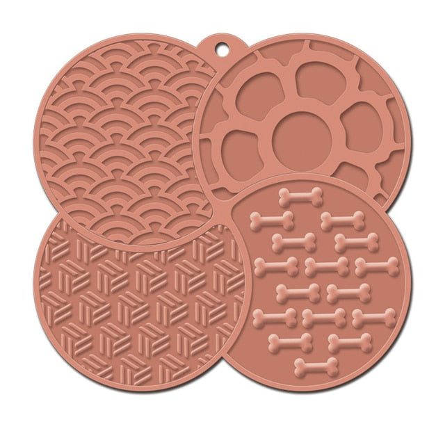 4-Section Suction Silicone Lick Mat