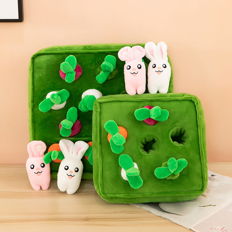 Bunny Carrot Crop Interactive Nosework Dog Toy