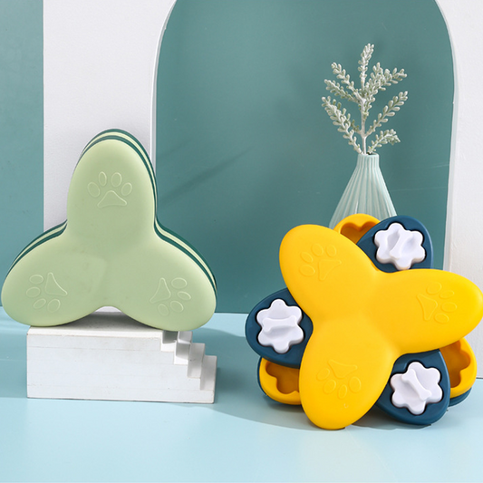 3-Layer Rotating Puzzle Interactive Slow Feeder
