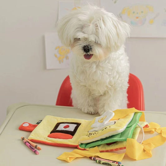 Lunch Sniff Book Interactive Nosework Dog Toy