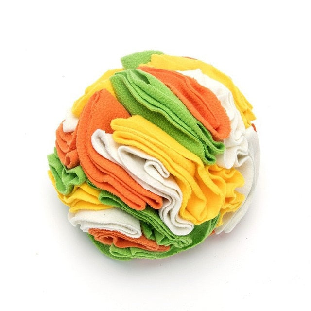 Fleece Snuffle Ball Nosework Dog Toy