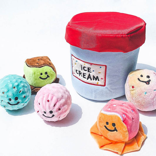 Ice Cream Bucket Interactive Dog Toy