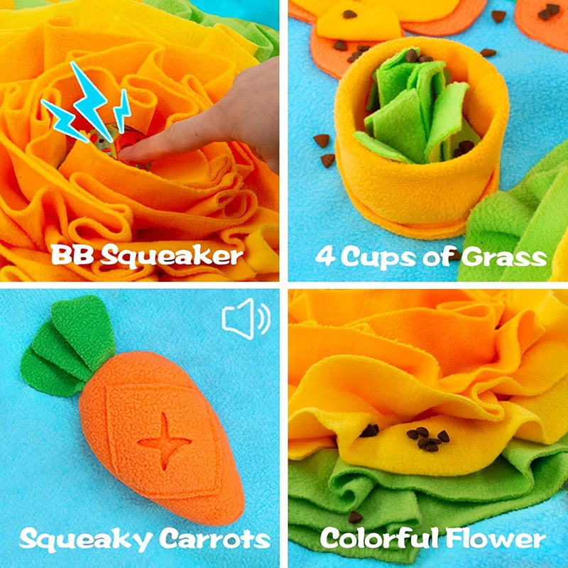 Cute Carrot Nosework Snuffle Mat