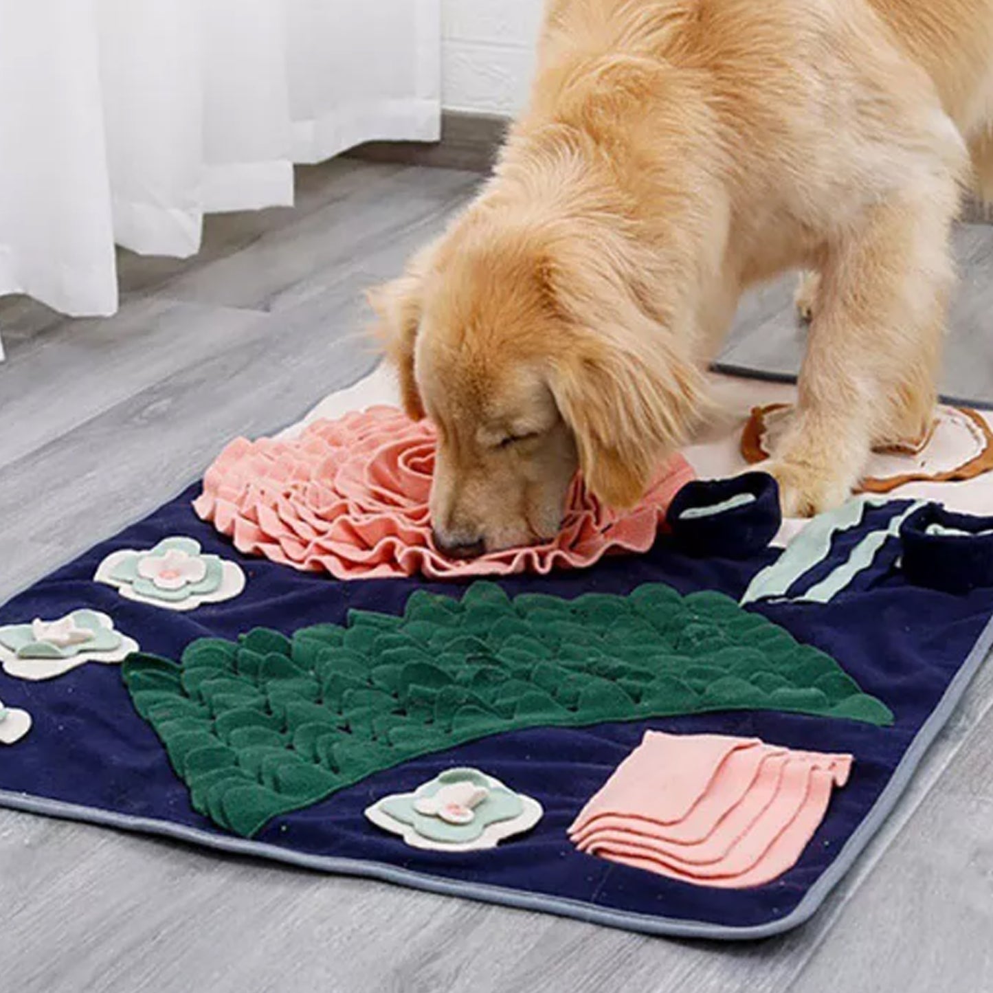 Large Flower Nosework Snuffle Mat