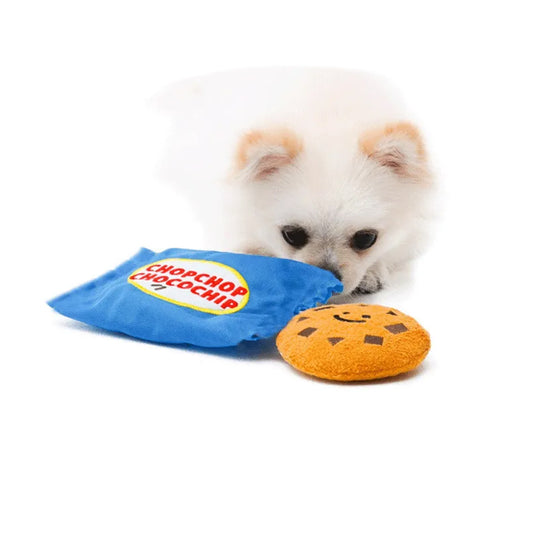Chocolate Chip Cookie Interactive Dog Toy