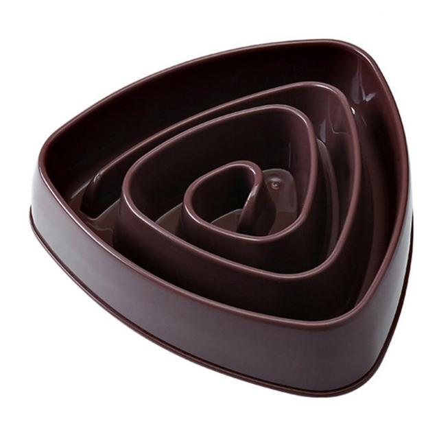 Triangle Spiral Slow Feeder Bowl