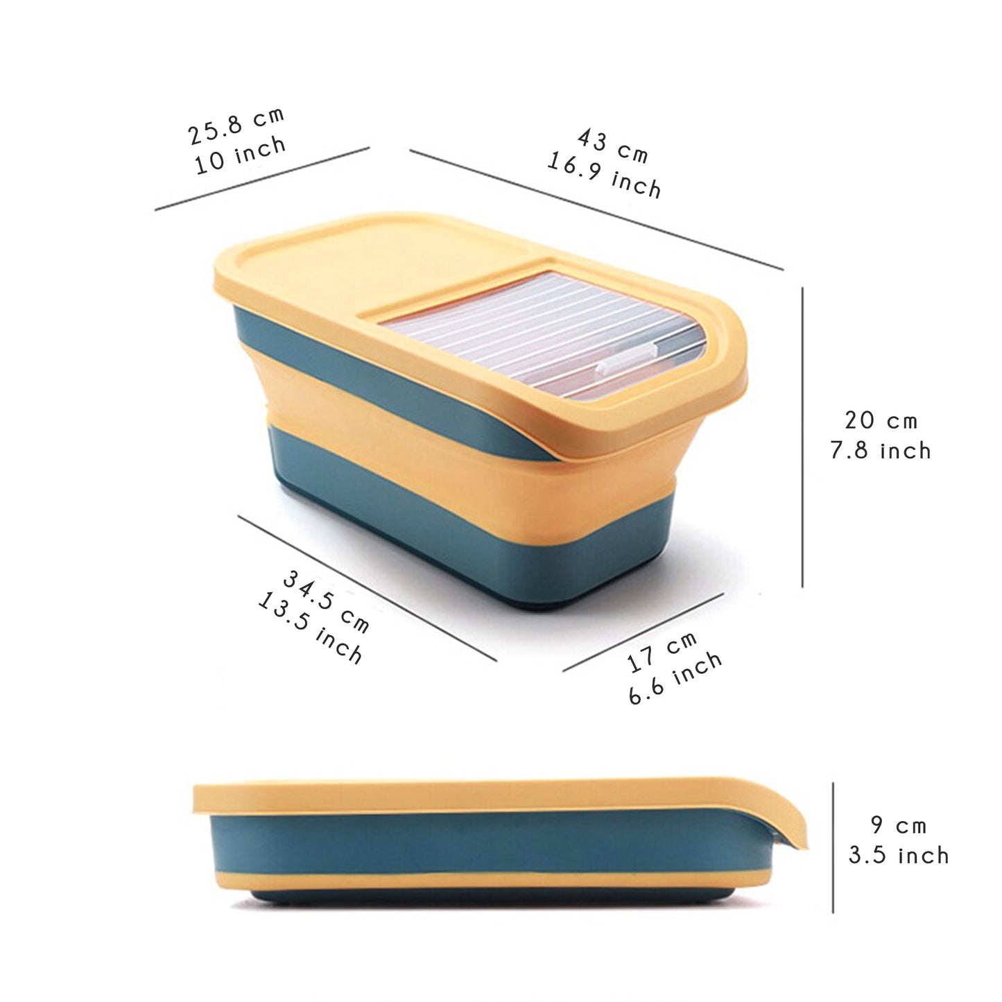 13LB Collapsible Dog Food Storage Container