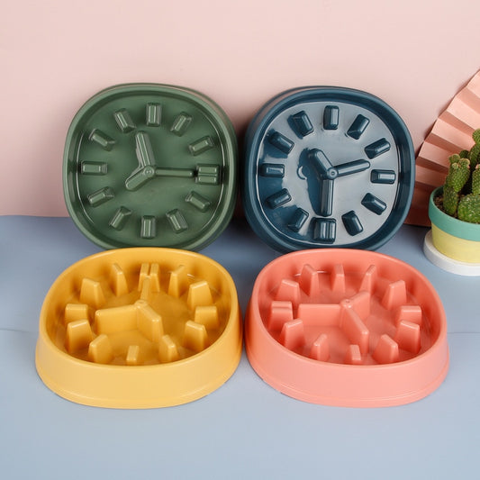 Clock Slow Feeder Bowl
