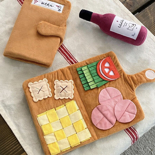 Cute Lunch Menu Interactive Nosework Dog Toy