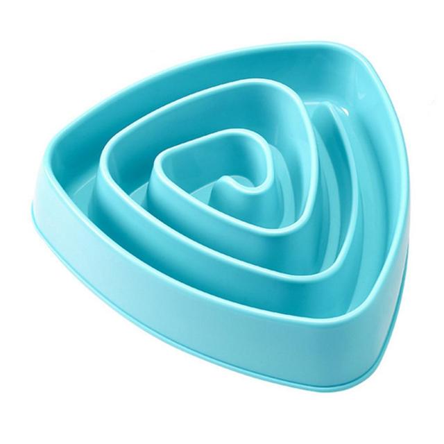Triangle Spiral Slow Feeder Bowl