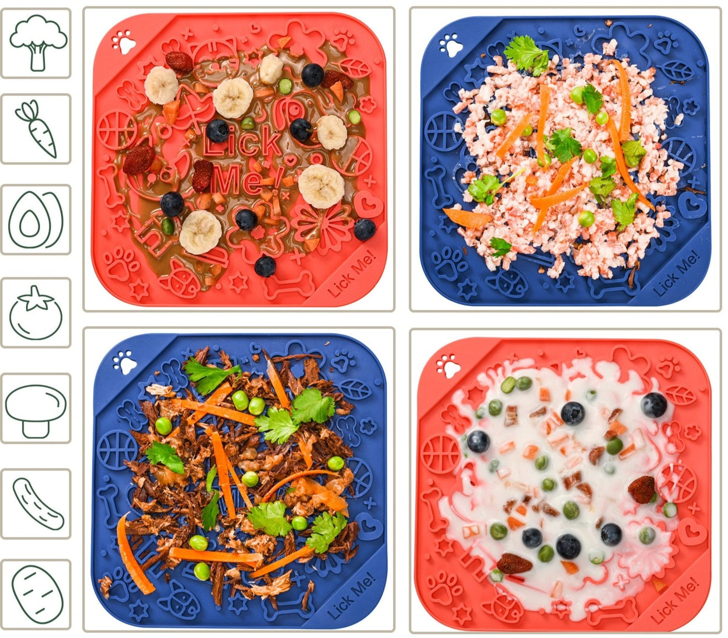 Cute Pattern Silicone Lick Mat