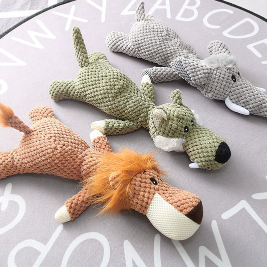 Cute Animal Squeaky Plush Dog Toy