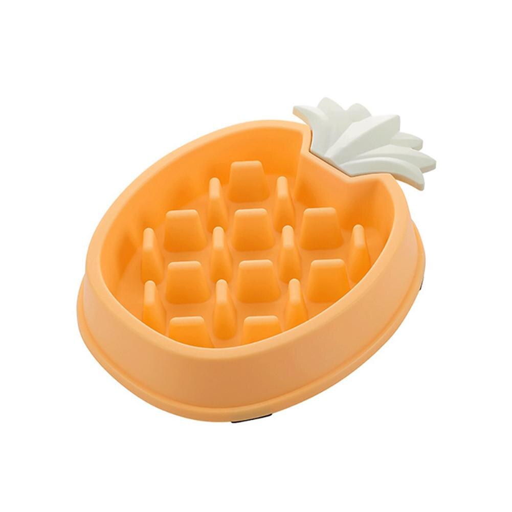 Cute Pineapple Slow Feeder Bowl