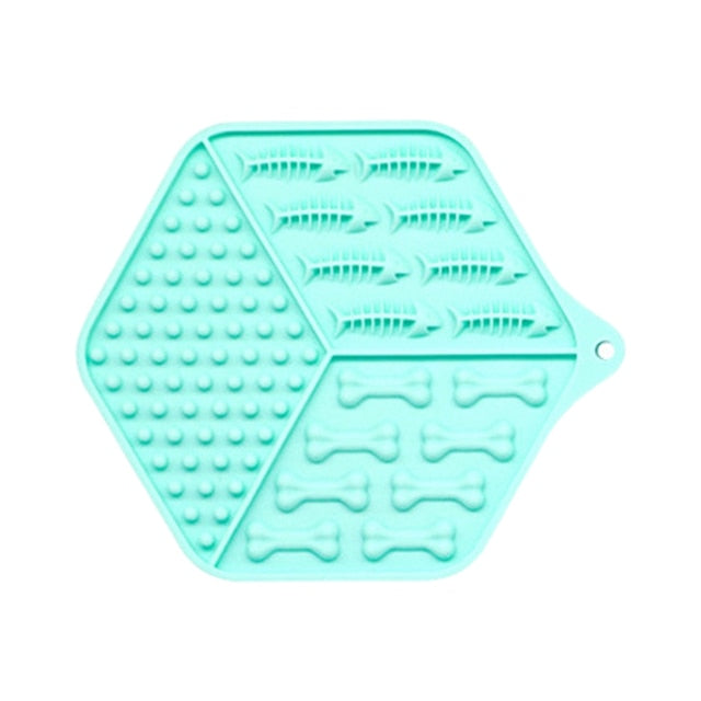 Hexagon Silicone Lick Mat