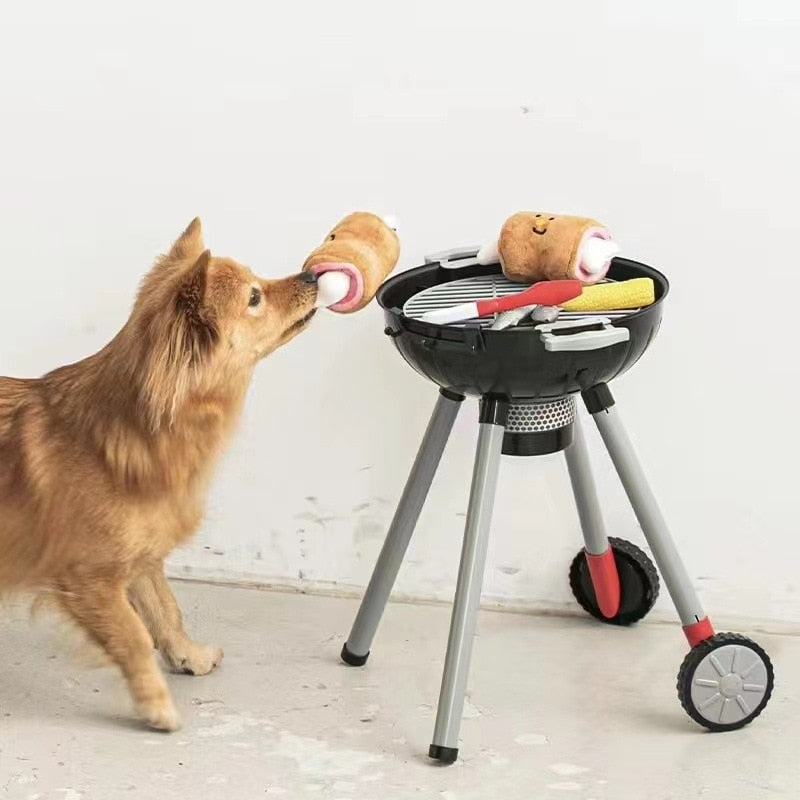 BBQ Meat Interactive Dog Toy