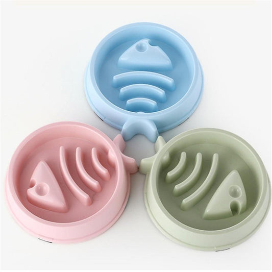 Small Fish Shaped Slow Feeder Bowl
