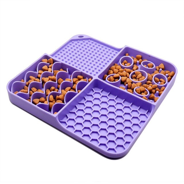 2-In-1 Slow Feeder Silicone Lick Mat