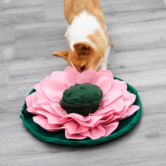 Lotus Flower Nosework Snuffle Mat Bowl