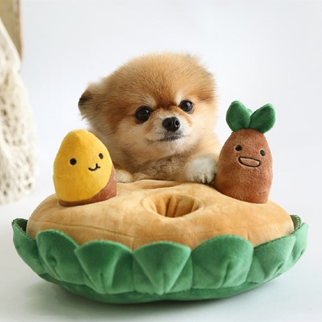 Sweet Potato Crop Interactive Dog Toy