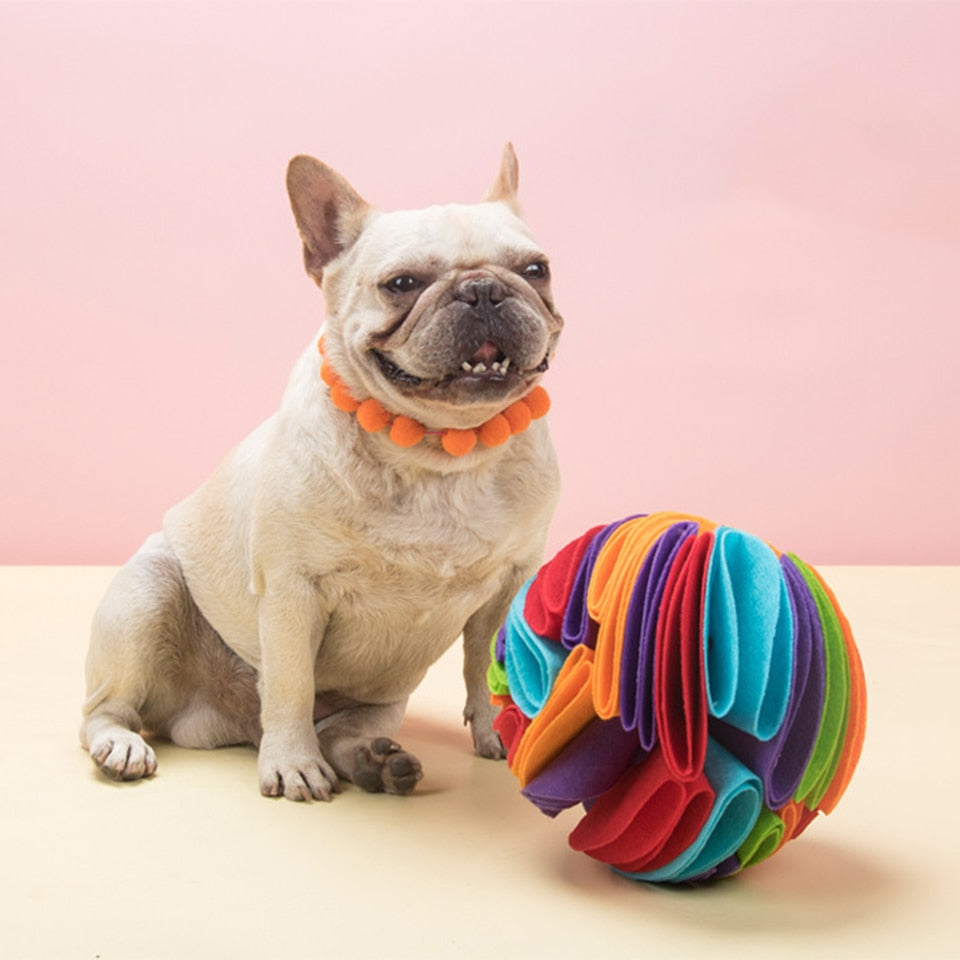 Felt Snuffle Ball Nosework Dog Toy