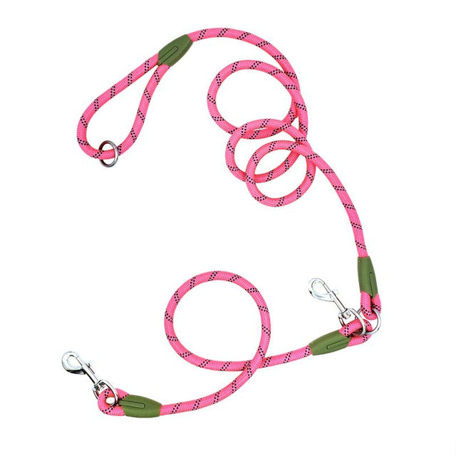 Hands-Free Reflective Nylon Rope Dog Leash