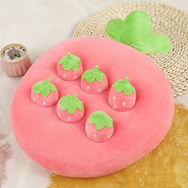 Strawberry Interactive Nosework Dog Toy